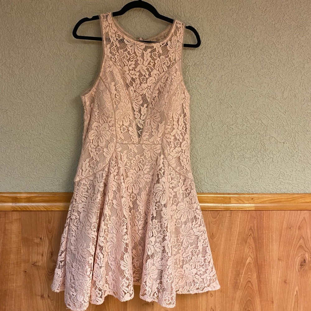 Formal baby pink cocktail dress